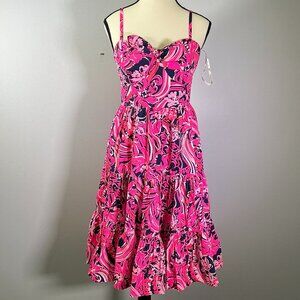 Lilly Pulitzer Adalia Women's Size 2 Pink/Navy Dress